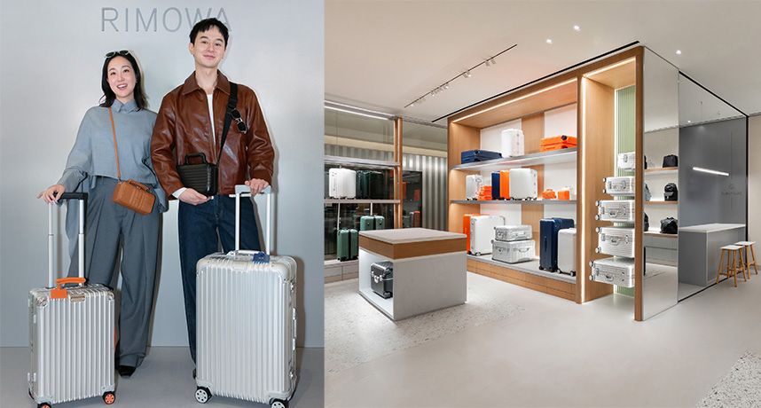 RIMOWA 台中新光三越專門店正式開幕，戲劇男星張軒睿與時尚先鋒 Melinda Wang 攜手展現旅行美學概念！